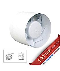 100'lük Kanal Tipi Plastik Gövdeli Yuvarlak Fan 100'lük Kanal Tipi Plastik Gövdeli Yuvarlak Fan